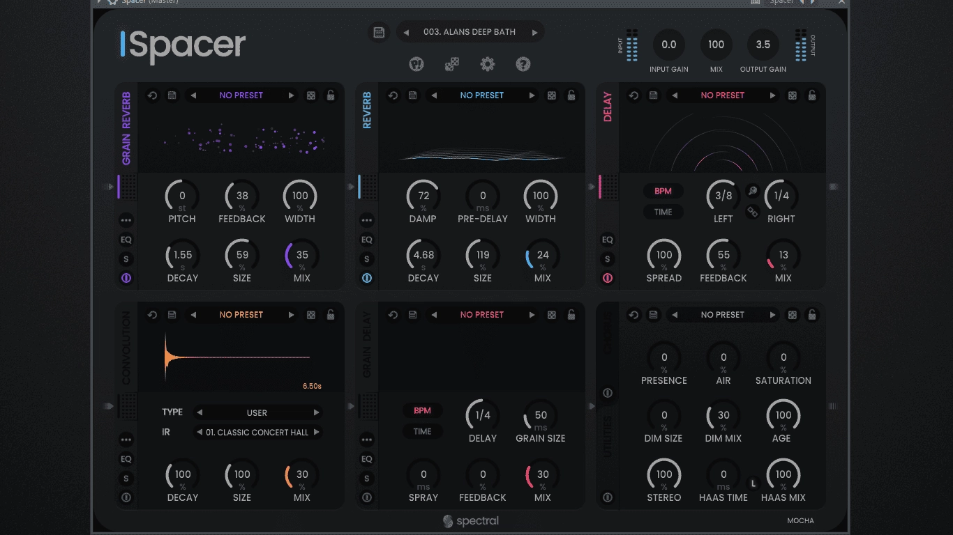 Активация Spectral Plugins - Spacer 1.0.0 VST, VST 3, AAX RePack by MOCHA