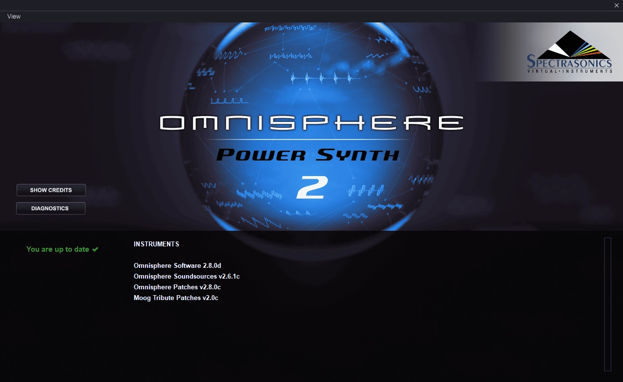Активация Spectrasonics Omnisphere Software 2.8.5e Update