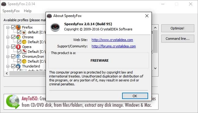 Активация Speedyfox 2.0.14 Build 95 Portable
