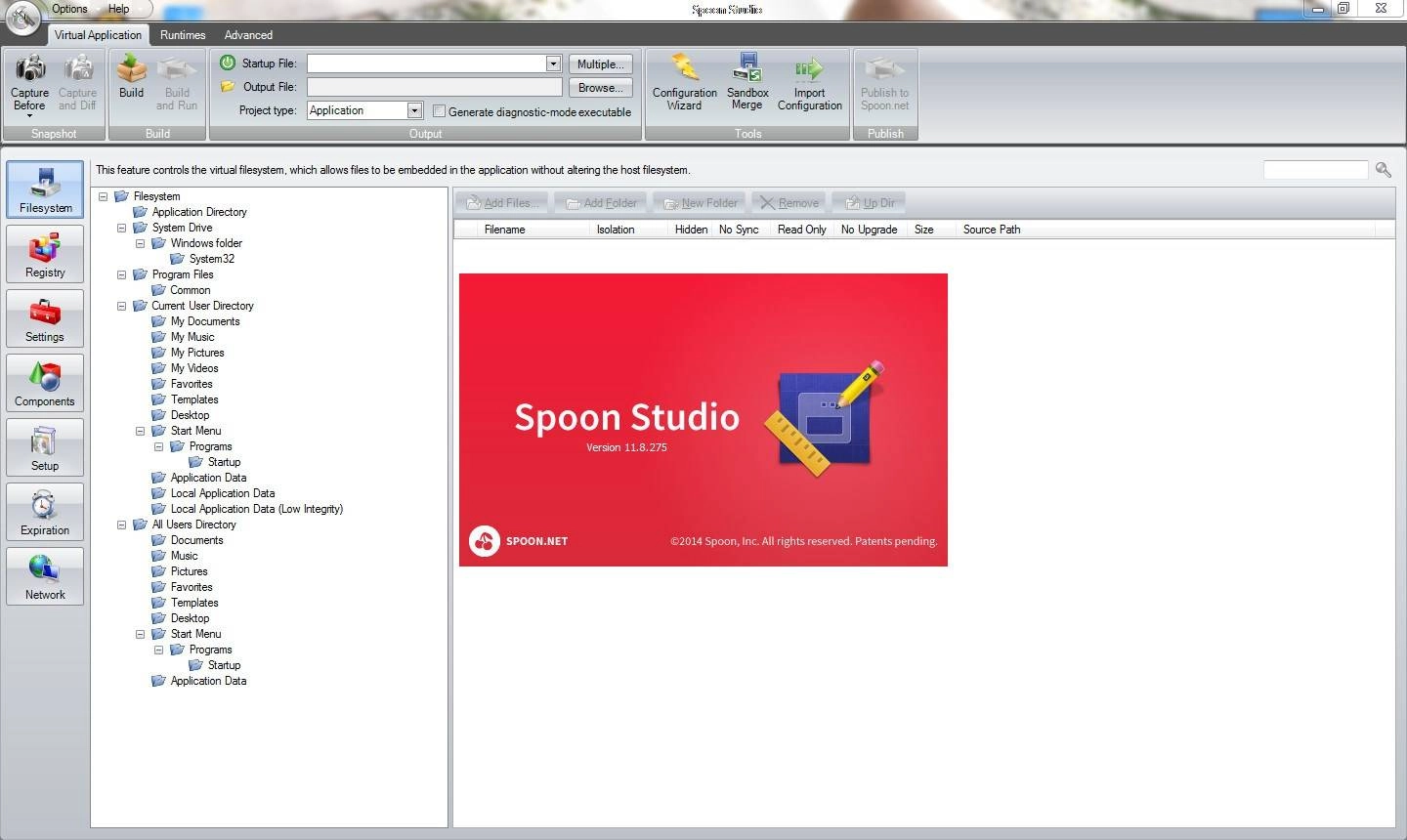 Активация Spoon Virtual Application Studio 11.8.275