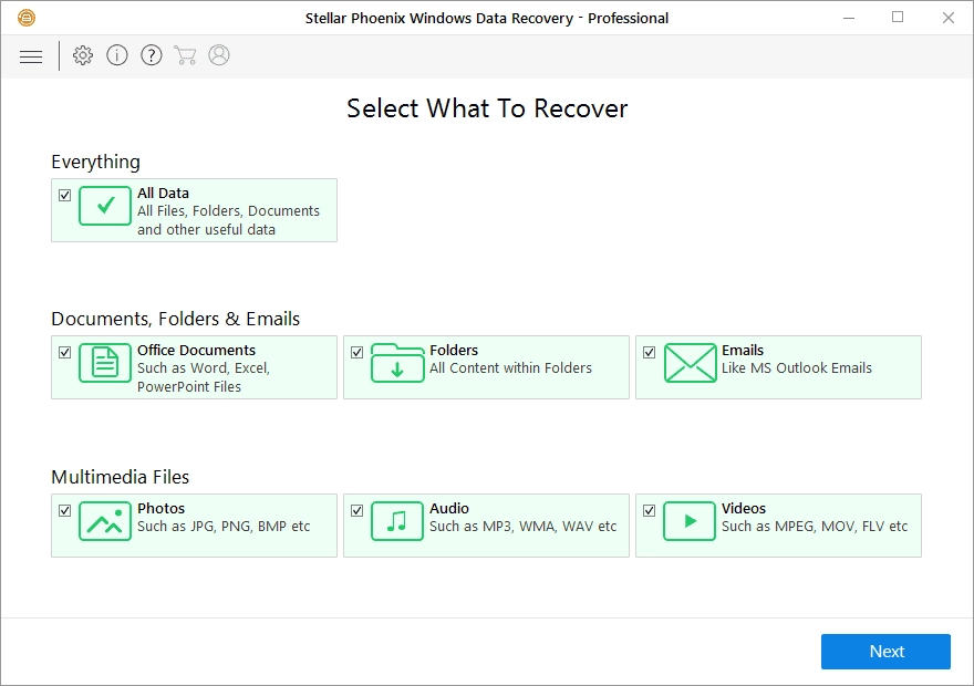 Активация Stellar Phoenix Windows Data Recovery Pro 9.0.0.0