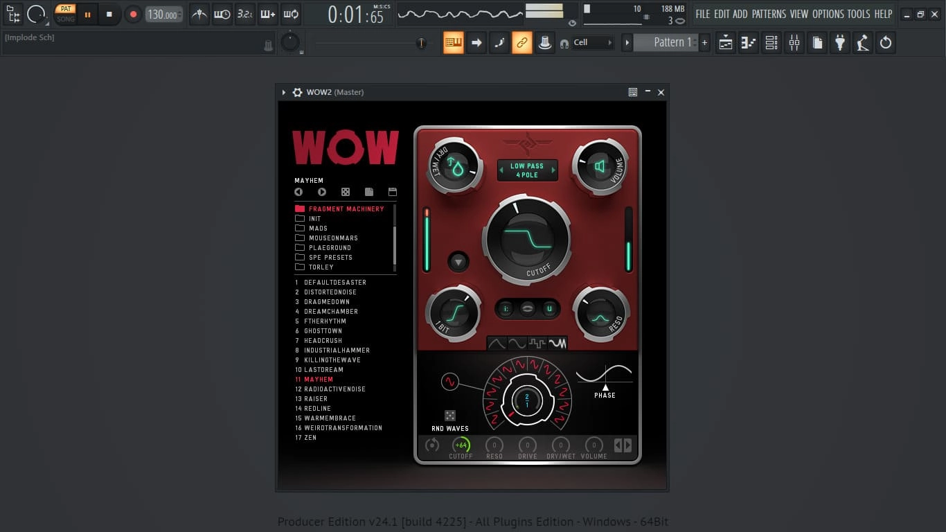 Активация Sugar Bytes - WOW2 2.2.8 Standalone, VST, VST 3, AAX RePack by TCD