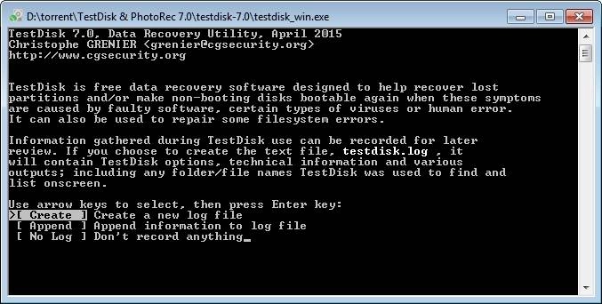 Активация TestDisk & PhotoRec 7.1 Stable Portable