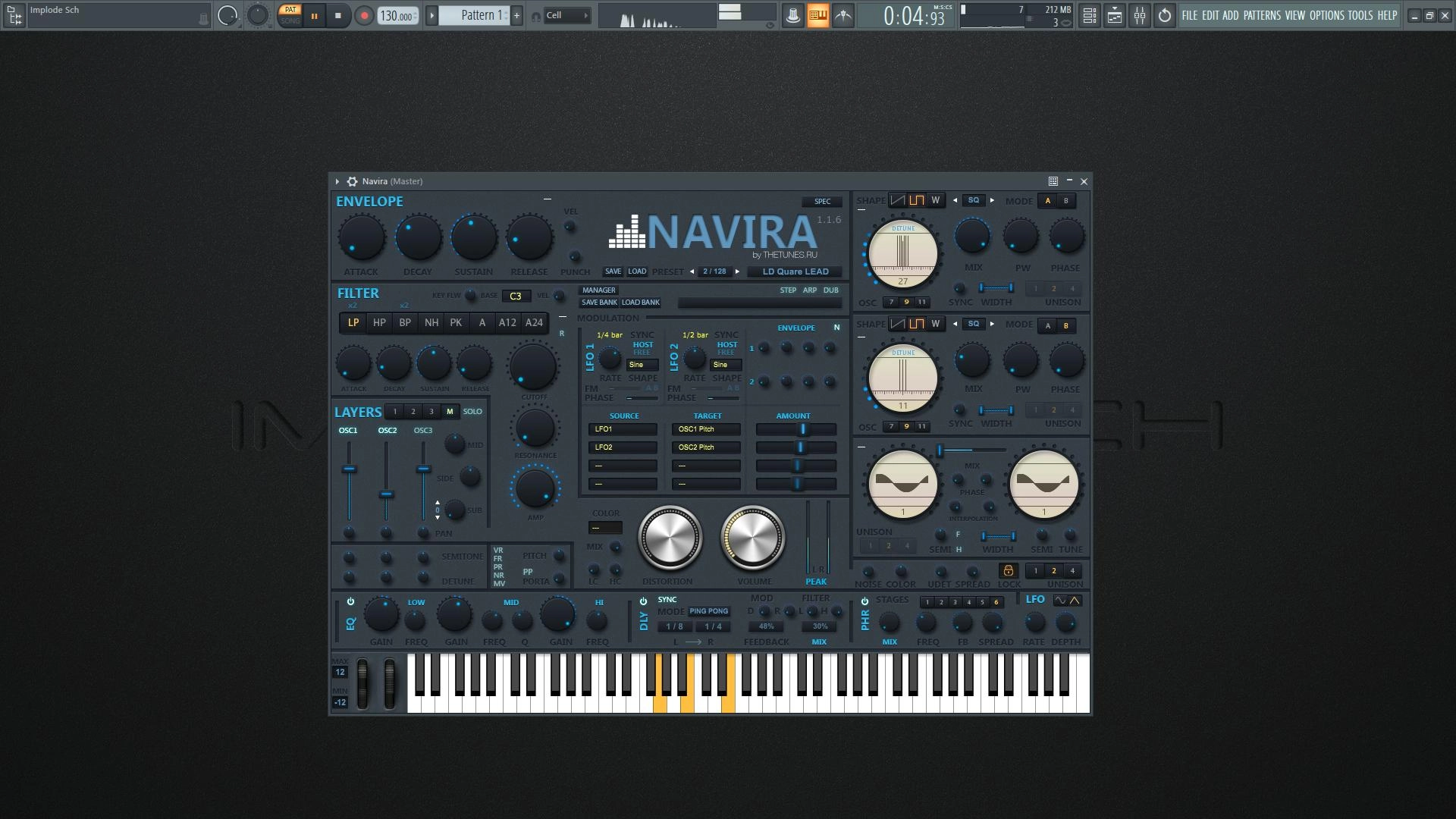 Активация The Tunes - Navira 1.1.6 VSTi