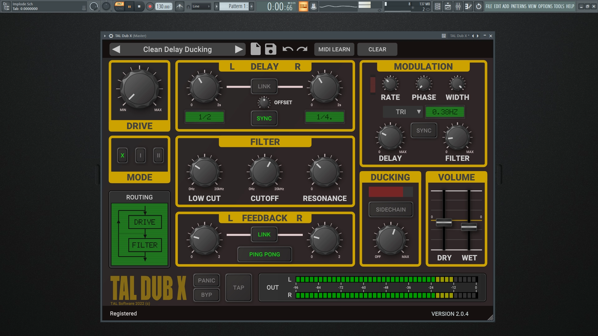 Активация Togu Audio Line - TAL-Dub-X 2.1.0 VST, VST 3, AAX, CLAP