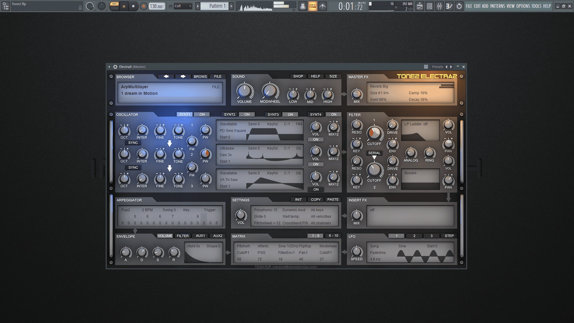 Активация Tone2 - Electra 2.8.0 STANDALONE, VSTi RePack by R2R