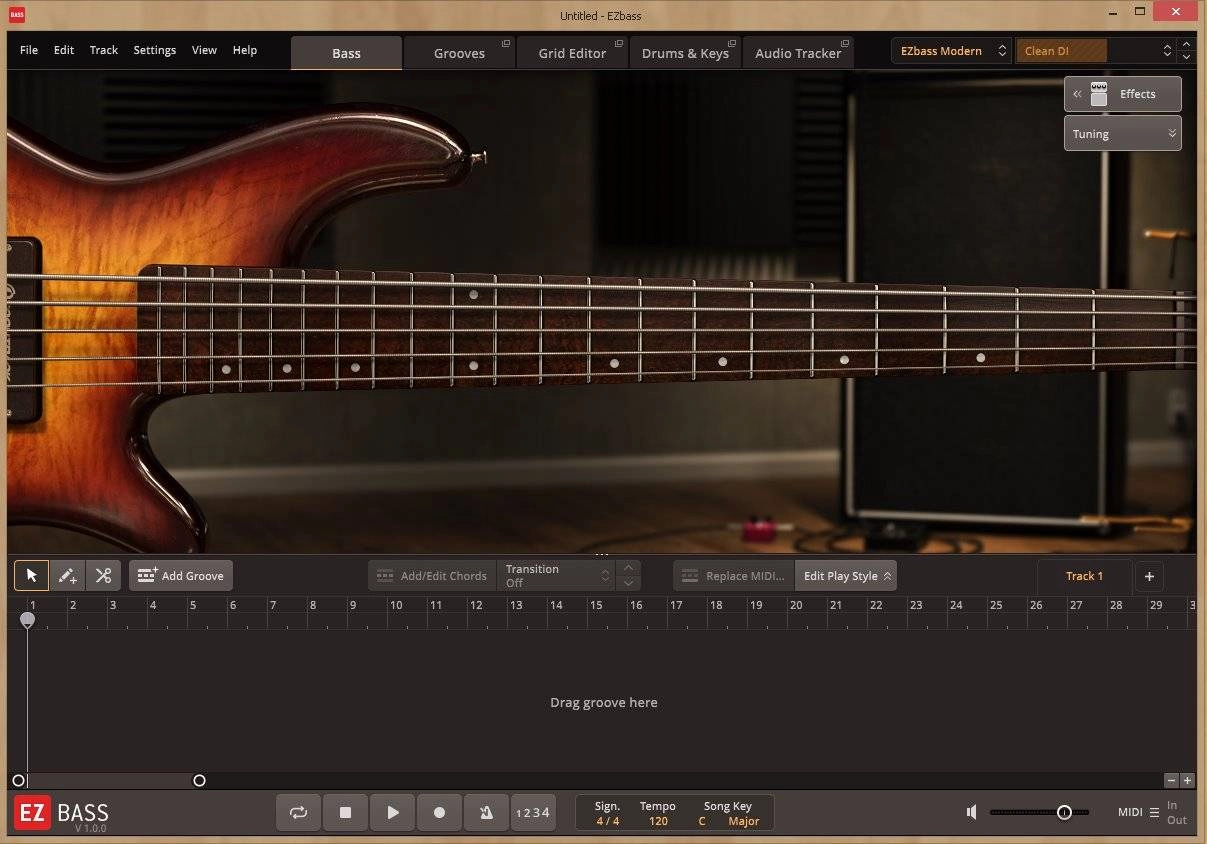 Активация Toontrack - EZbass 1.0.7 Update 64-bit STANDALONE, VSTi, VSTi3 RePack by V.R
