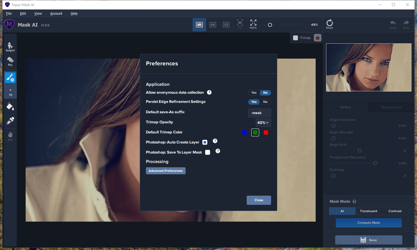 Активация Topaz Mask AI 1.3.9 RePack by elchupacabra