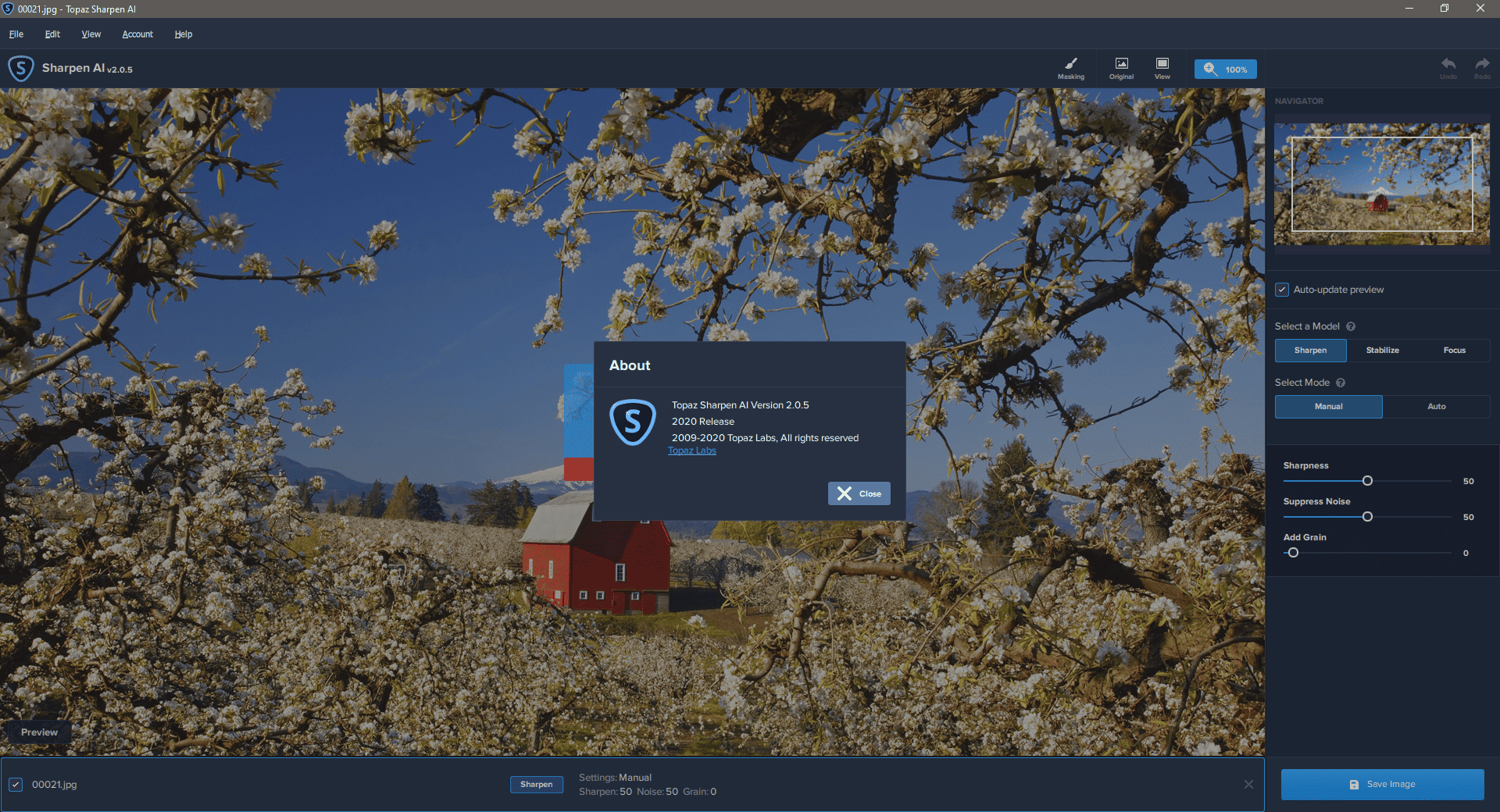 Активация Topaz Sharpen A.I. 2.1.8 RePack by elchupacabra
