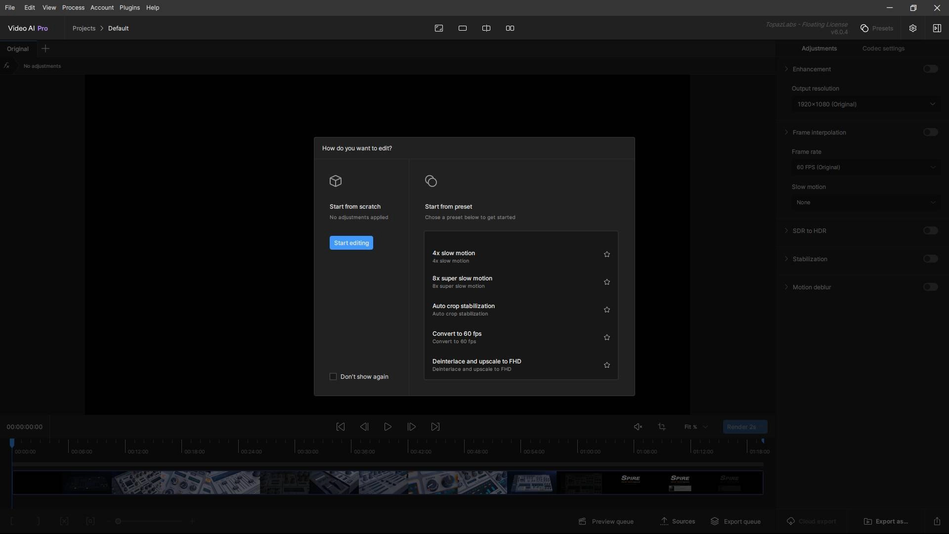Активация Topaz Video AI Pro 6.0.4