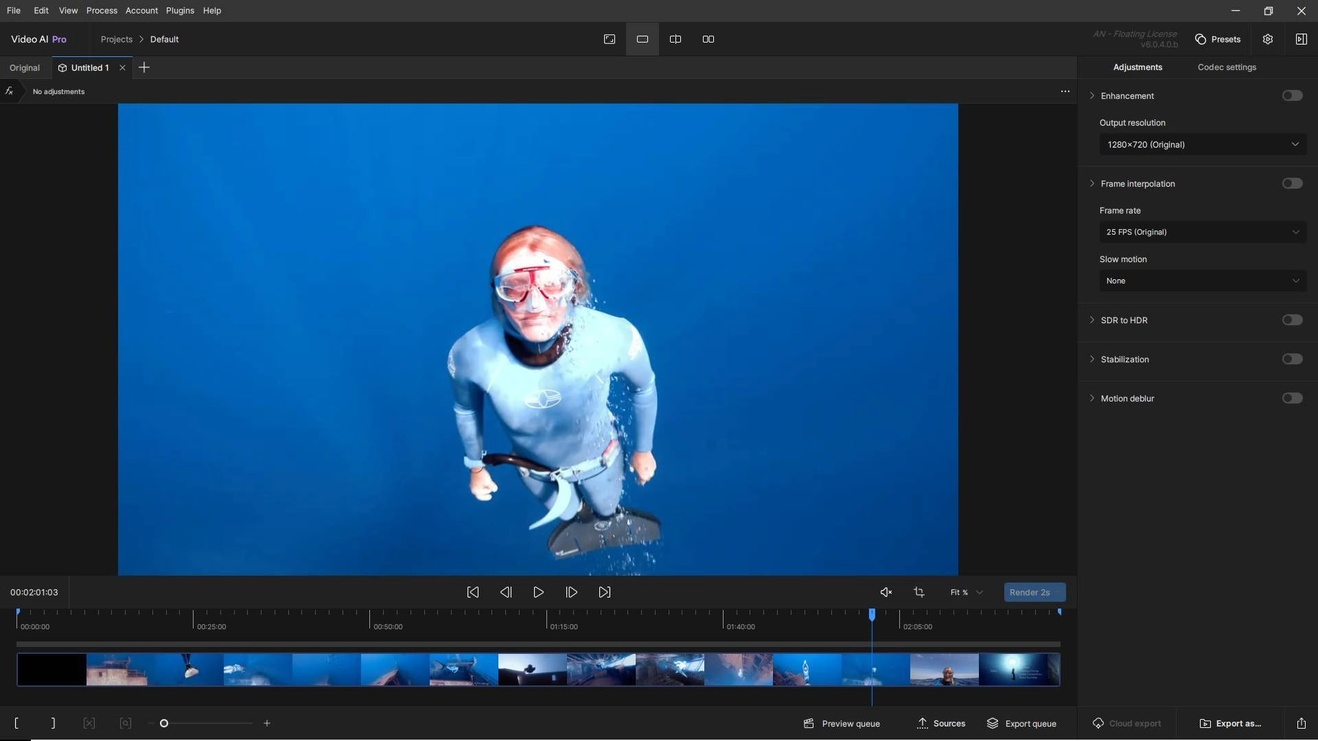 Активация Topaz Video AI Pro 6.2.0.0.b Beta