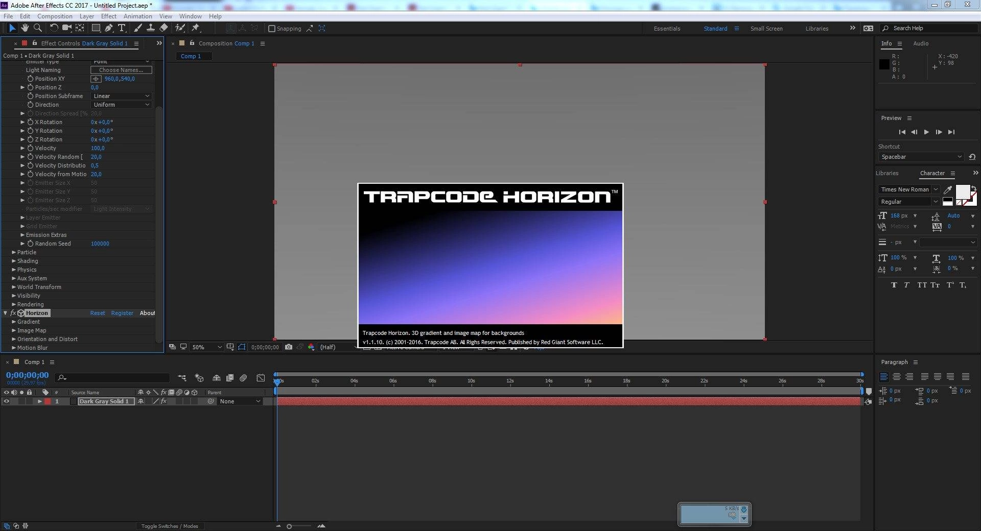 Активация Trapcode Suite 14.0.0