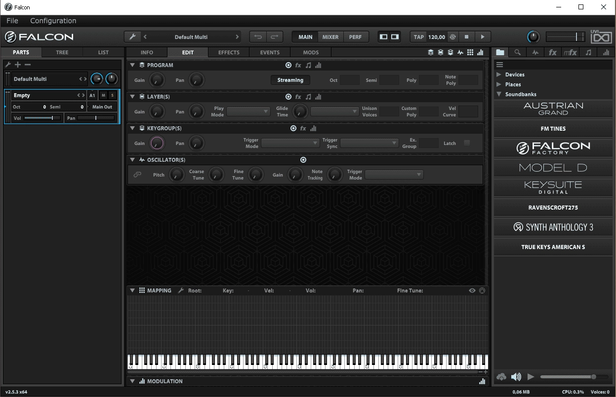 Активация UVI - Falcon v2.5.3 STANDALONE, EXE/VST/AAX x64 RePack by R2R