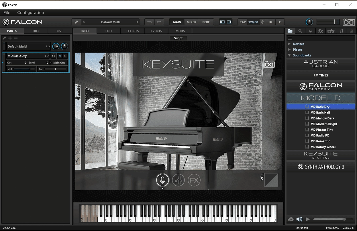 Активация UVI - Model D Falcon 1.6