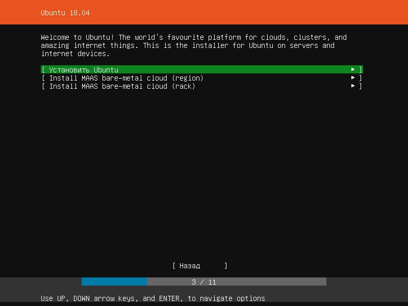 Активация Ubuntu Server 18.04.2 LTS 1xDVD