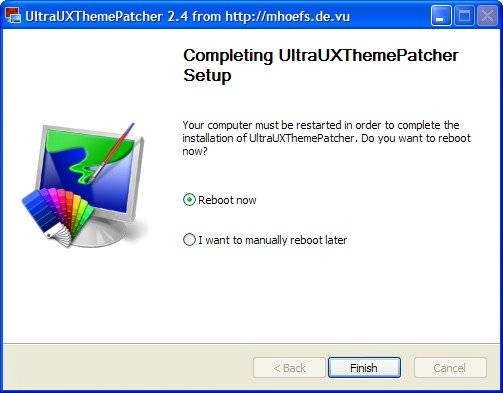 Активация UltraUXThemePatcher 2.4