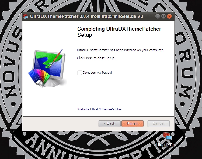 Активация UltraUXThemePatcher 3.0.4