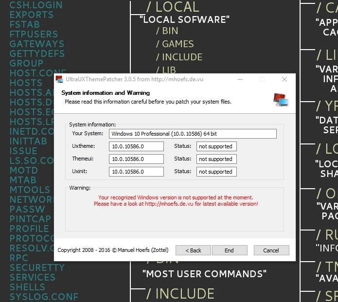 Активация UltraUXThemePatcher 3.0.5