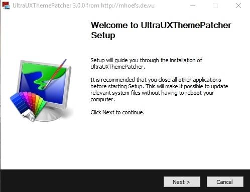 Активация UltraUXThemePatcher 3.0