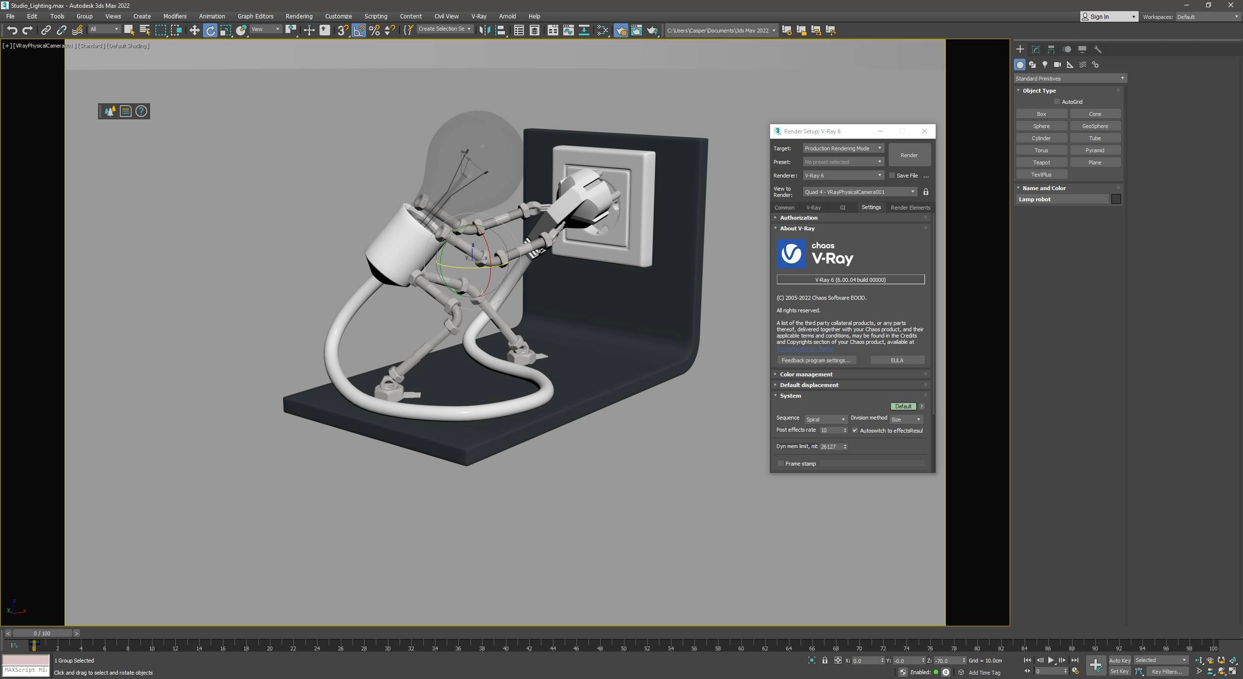 Активация V-Ray 6.00.08 for 3ds Max 2018-2023