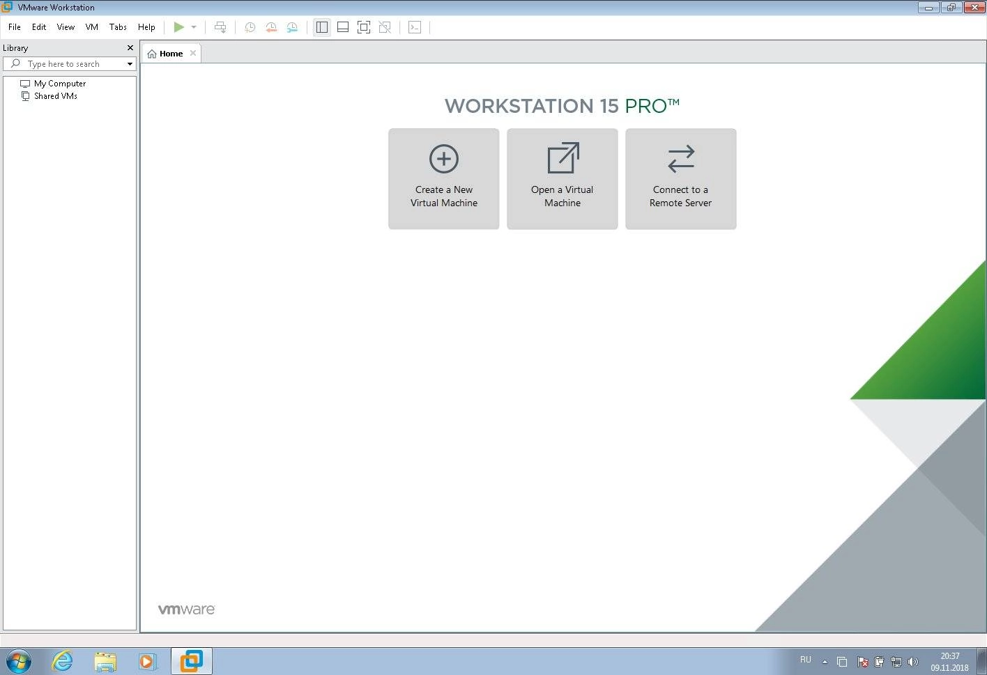 Активация VMware Workstation Pro 15.0.1 Build 10737736