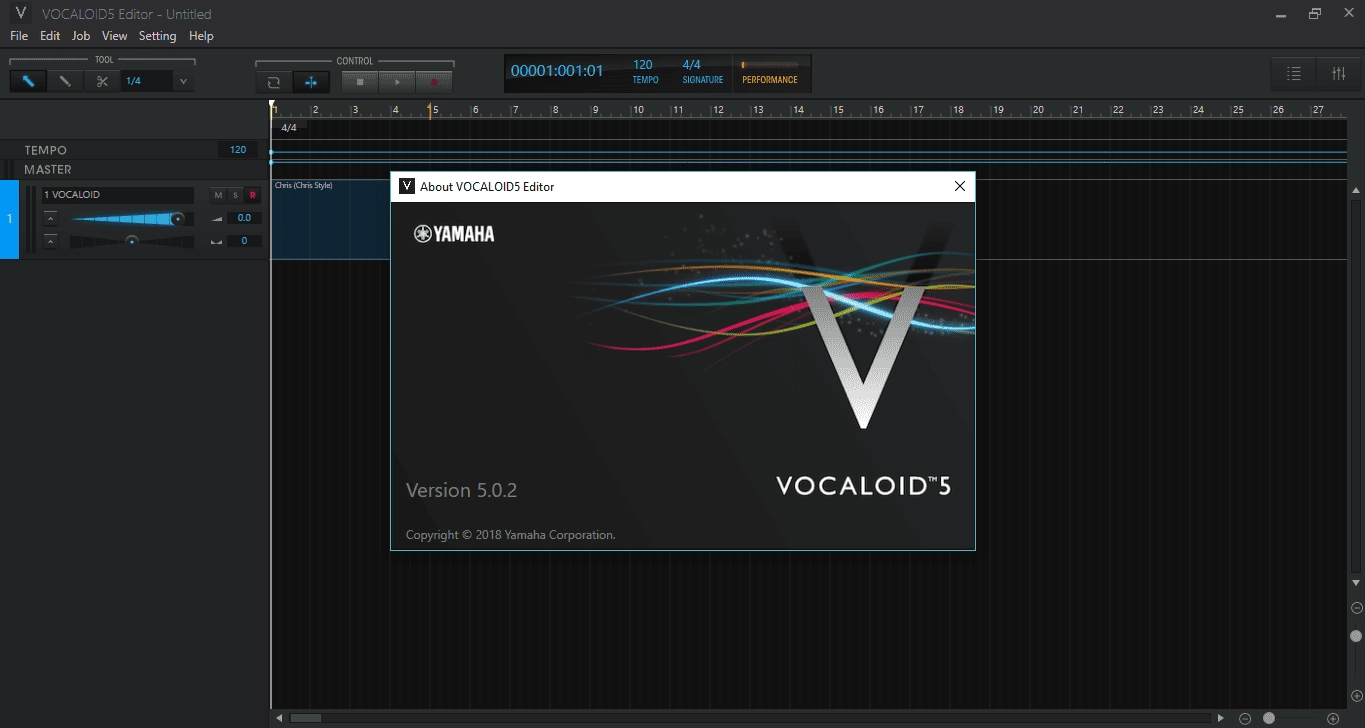 Активация VOCALOID5 Editor 5.0.2