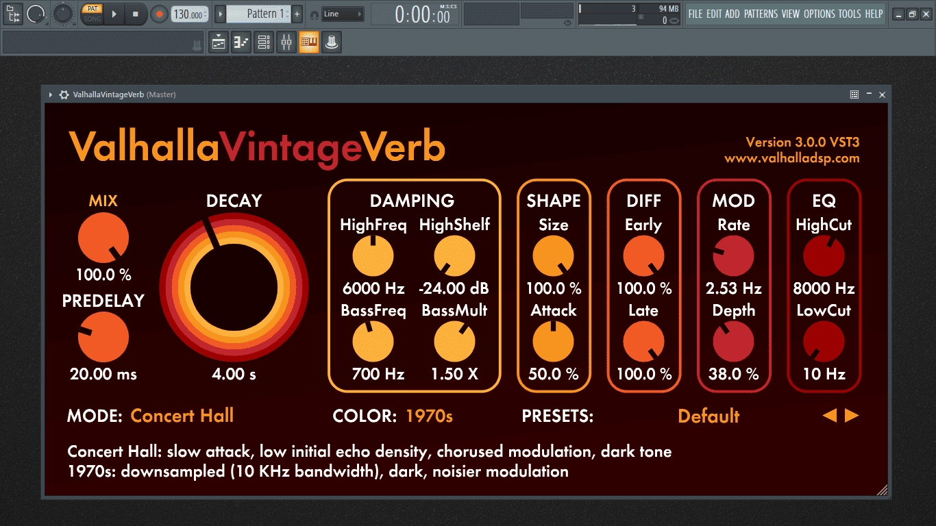 Активация Valhalla DSP - Valhalla VintageVerb 3.0.0 VST, VST3, AAX