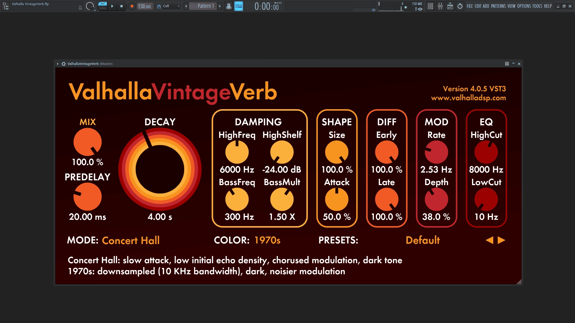 Активация Valhalla DSP - Valhalla VintageVerb 4.0.5 VST, VST3, AAX