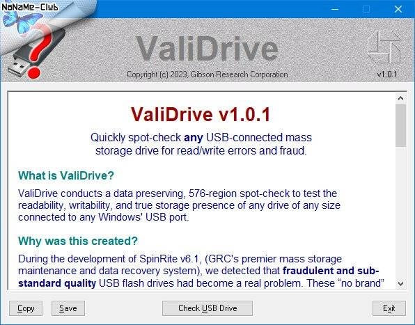 Активация ValiDrive 1.0.1 Portable