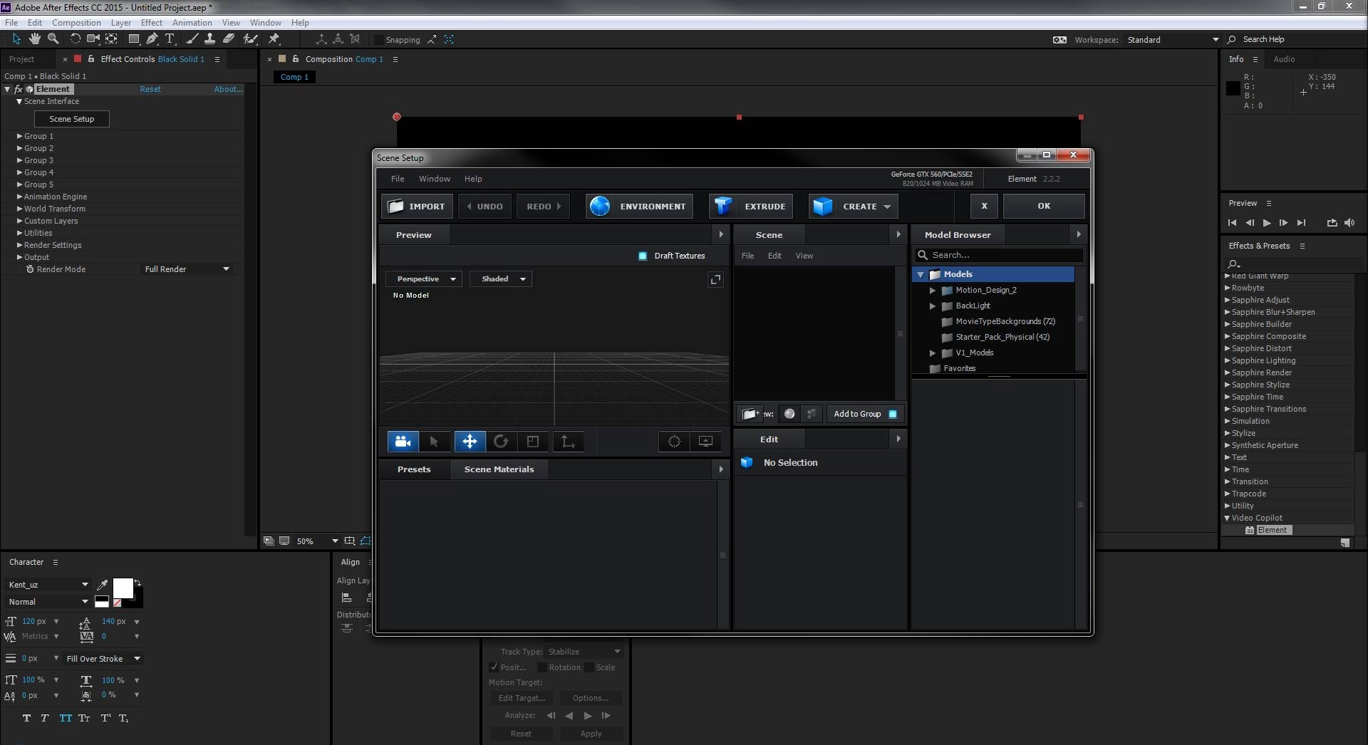 Активация Video Copilot Element - Element 3D 2.2.2.2140