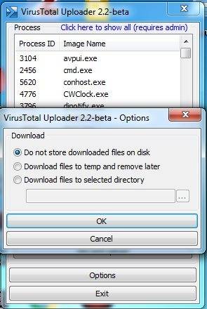 Активация VirusTotal Windows Uploader 2.2 Beta