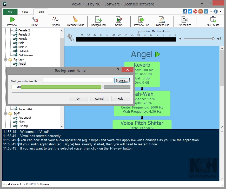 Активация Voxal Voice Changer Plus 1.35