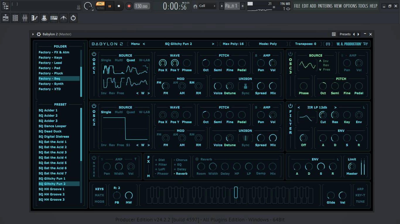 Активация W.A. Production - Babylon 2.2.0 VSTi, VSTi 3, AAX RePack by BUBBiX