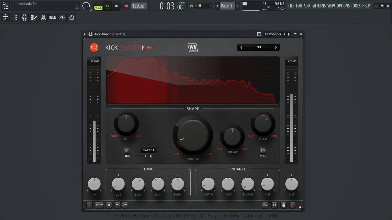 Активация W.A. Production - KickShaper 1.0.1 VST, VST 3, AAX RePack by BUBBiX