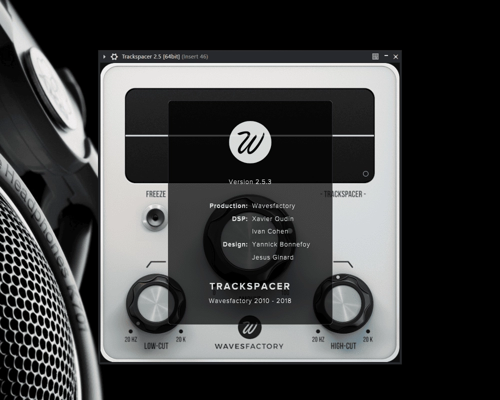 Активация Wavesfactory TrackSpacer 2.5.4 VST, VST3, AAX