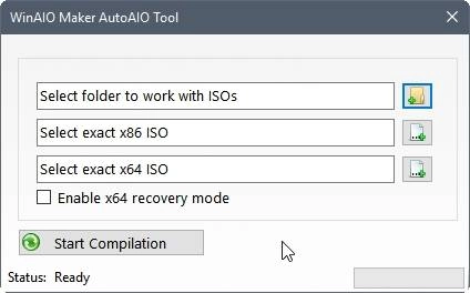 Активация WinAIO Maker Professional 1.3 Portable
