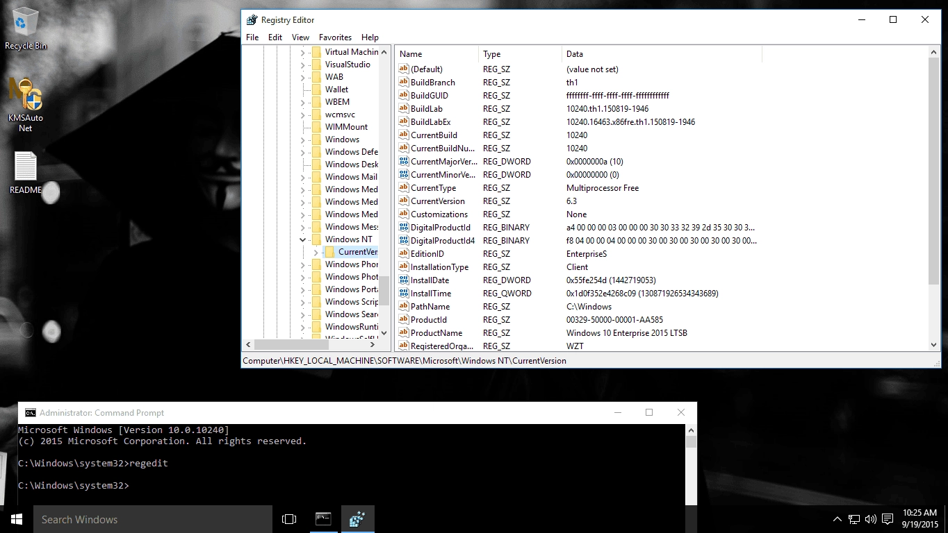 Активация Windows 10 DWS by WZT