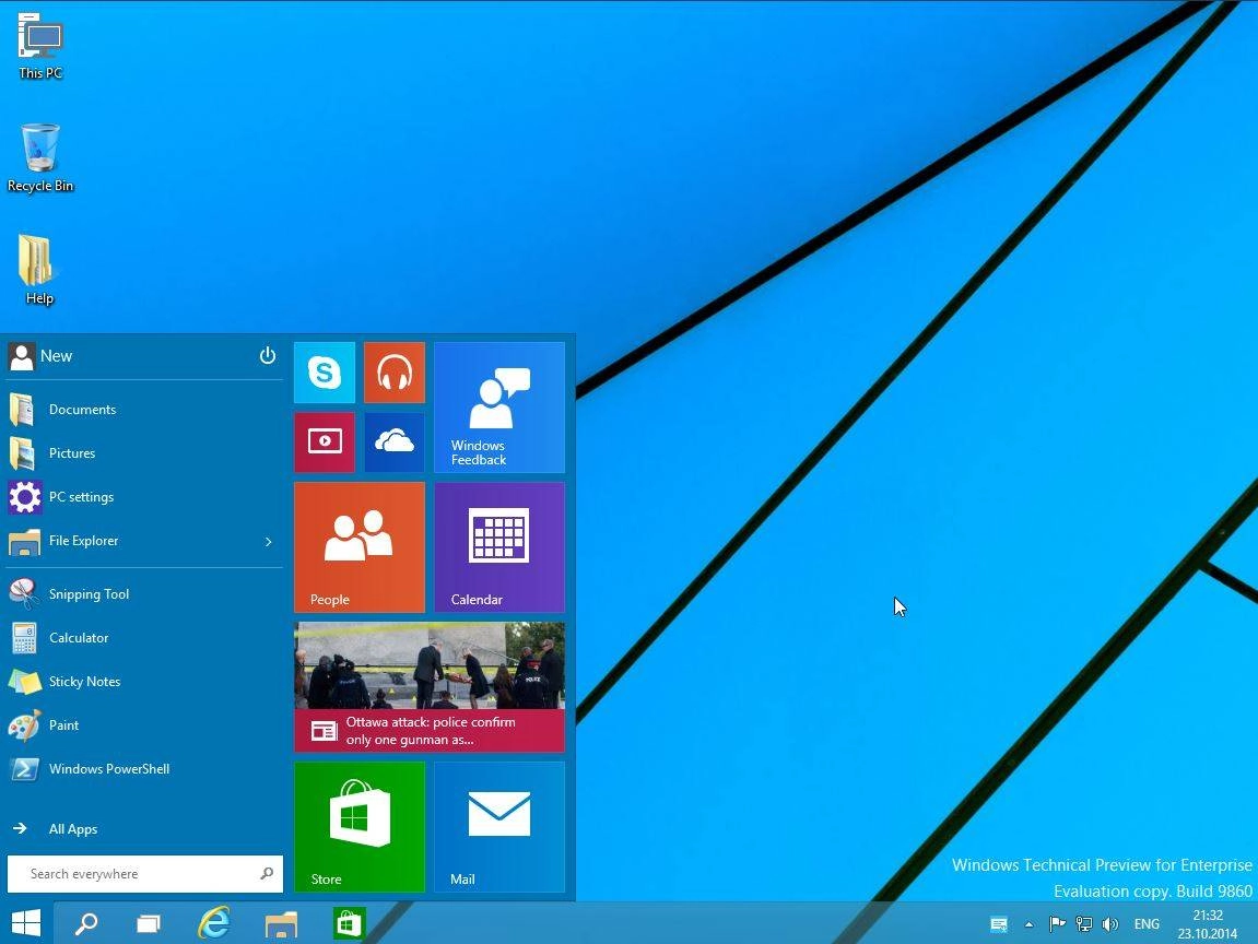 Активация Windows 10 Enterprise Technical Preview 9860 UralSOFT
