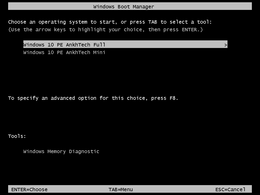 Активация Windows 10 PE x64 by AnkhTech V10