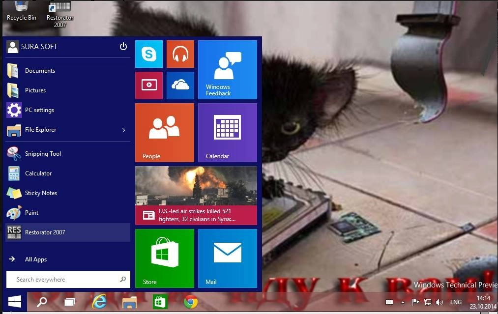 Активация Windows 10 Technical Preview 6.4.9860 by sura soft