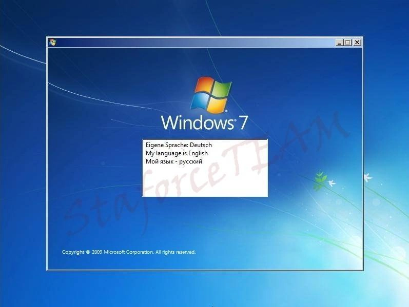 Активация Windows 7 Build 7601 SP1 DE-EN-RU © StaforceTEAM