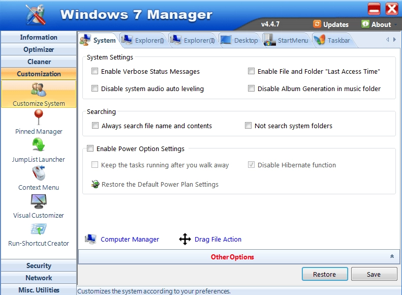 Активация Windows 7 Manager 4.4.7 Final