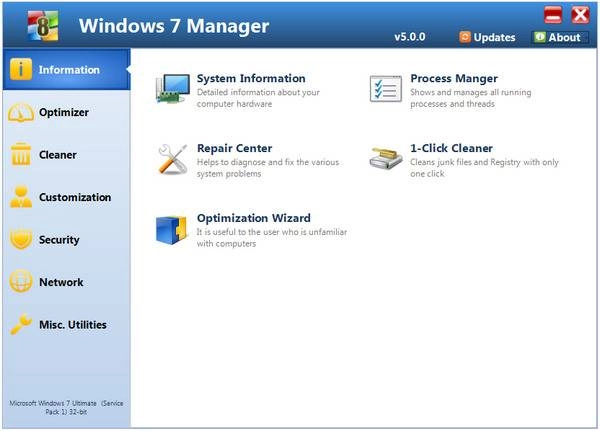 Активация Windows 7 Manager 5.0.0 Final
