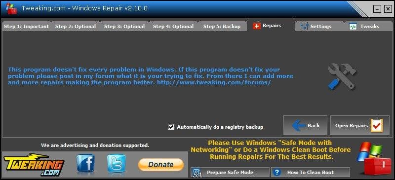 Активация Windows Repair 2.10.0 + Portable