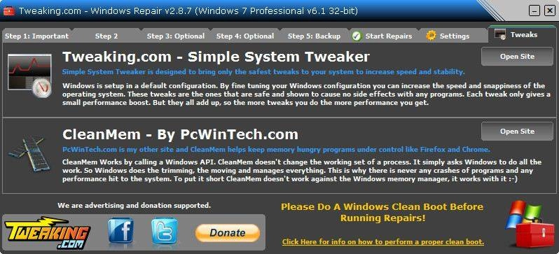 Активация Windows Repair 2.8.7 + Portable