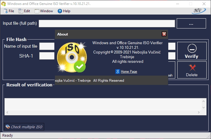 Активация Windows and Office Genuine ISO Verifier 11.18.45.24 Portable