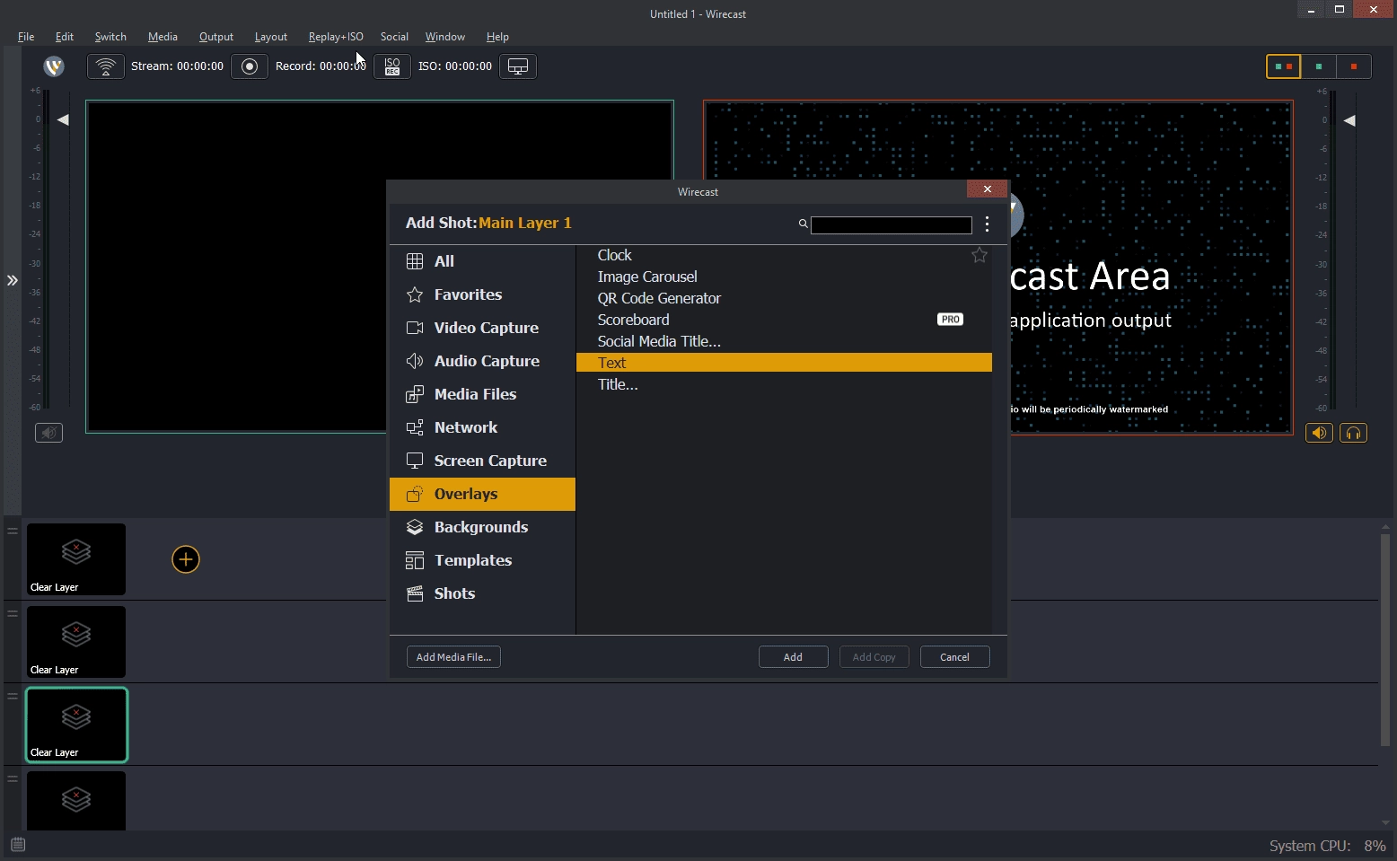 Активация Wirecast Pro 16.4.1