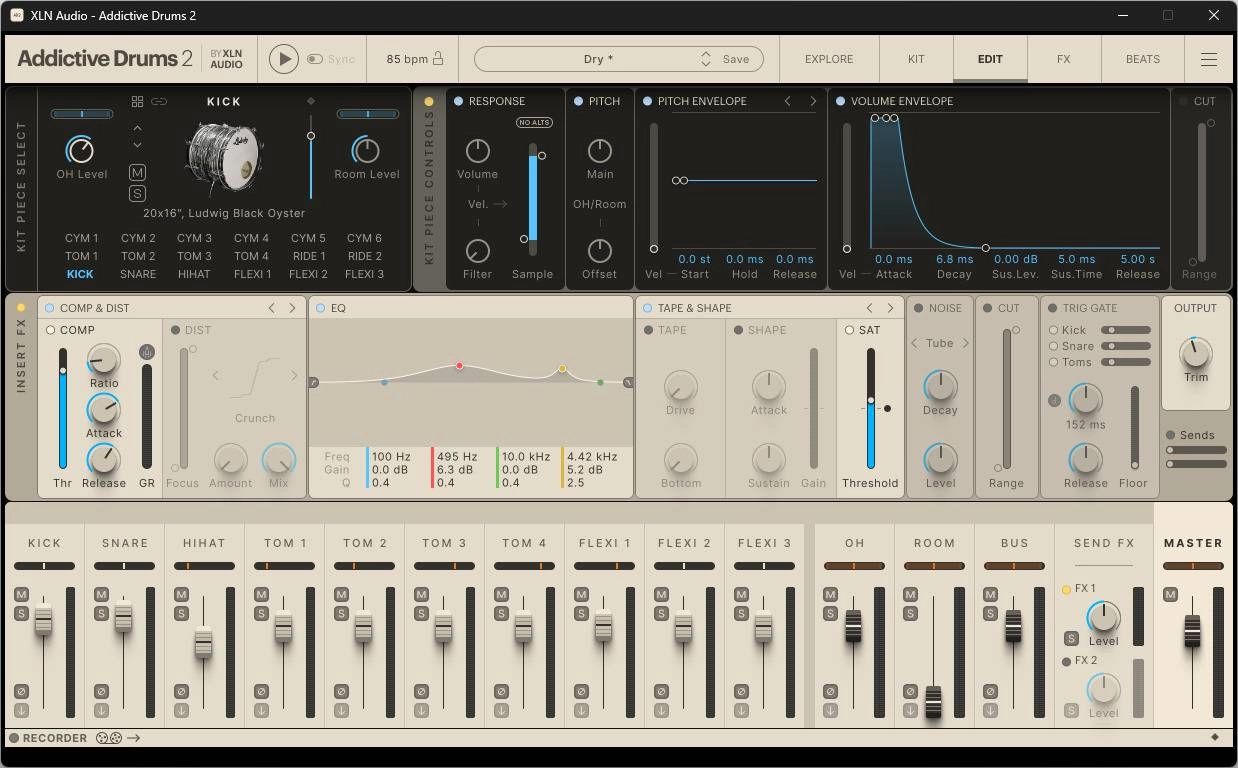 Активация XLN Audio - Addictive Drums 2 Complete 2.5.0.11 STANDALONE, VSTi, VSTi 3, AAX