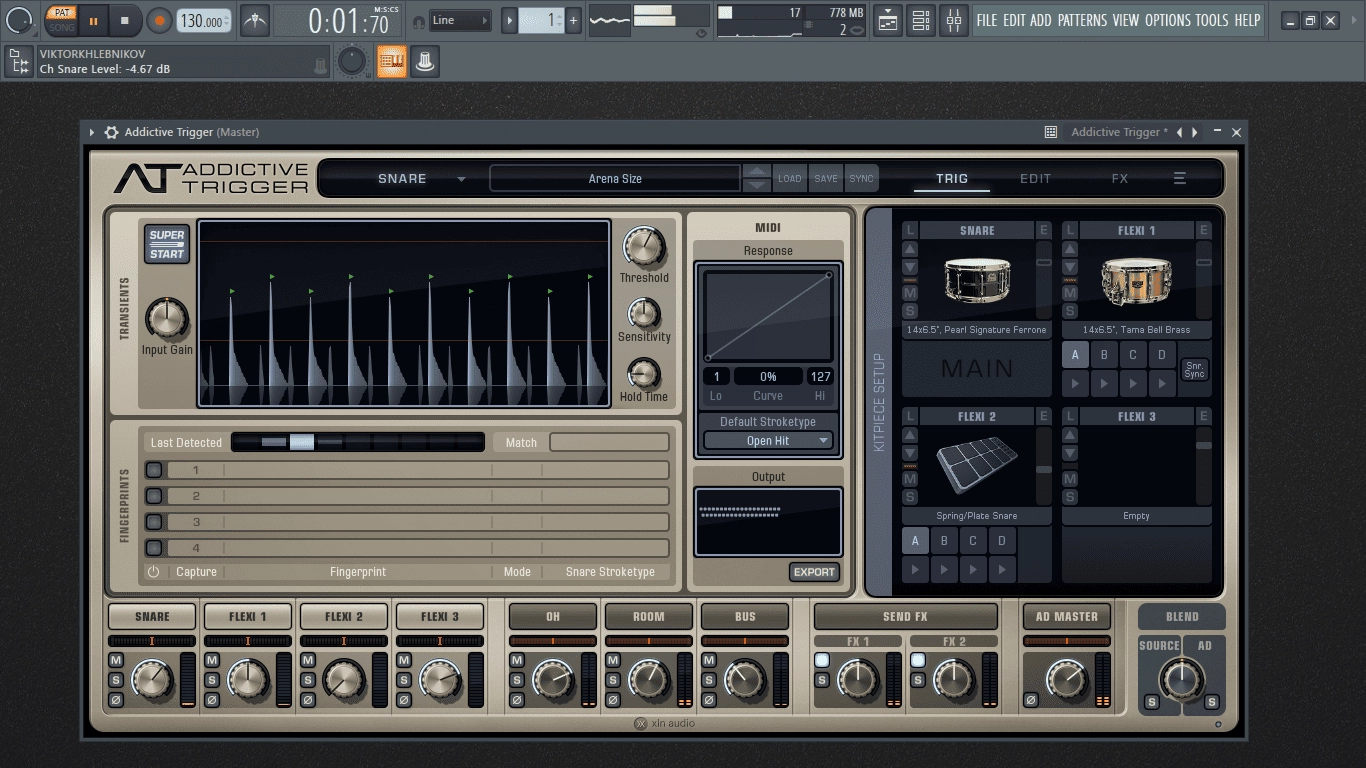 Активация XLN Audio - Addictive Trigger Complete 1.2.5.3 VST, AAX