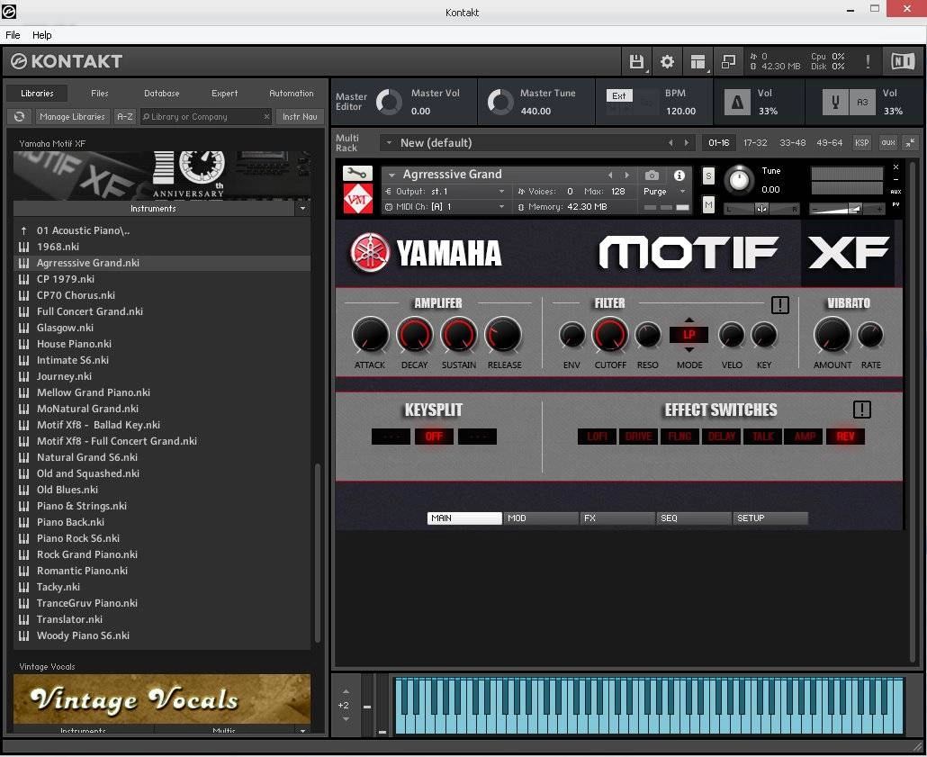 Активация Звуковые библиотеки - VM - Yamaha Motif XF RePack by Gvardia